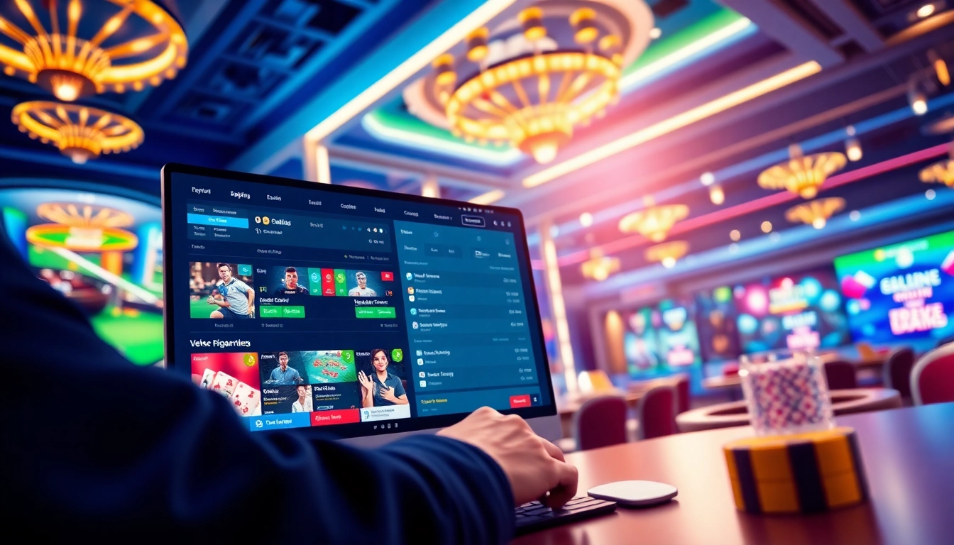 Exciting interface of okvipwin.live showcasing live betting and casino games