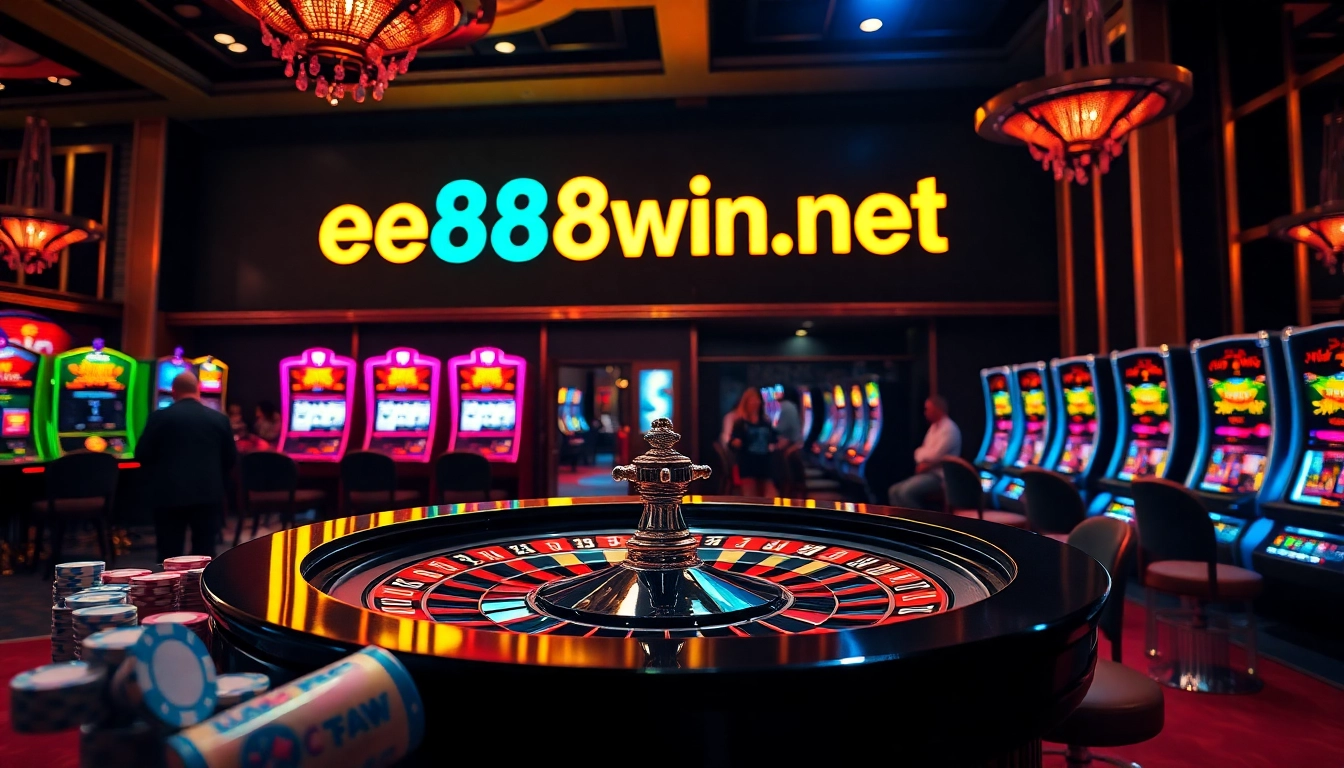 Experience the excitement of gambling at ee88win.net with vibrant casino visuals, thrilling roulette, and poker.