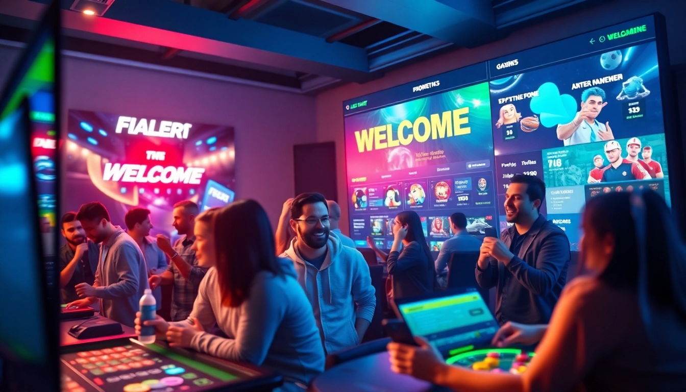 Vibrant online gaming platform interface at stimmgewitter.org showcasing diverse players and engaging betting activities.