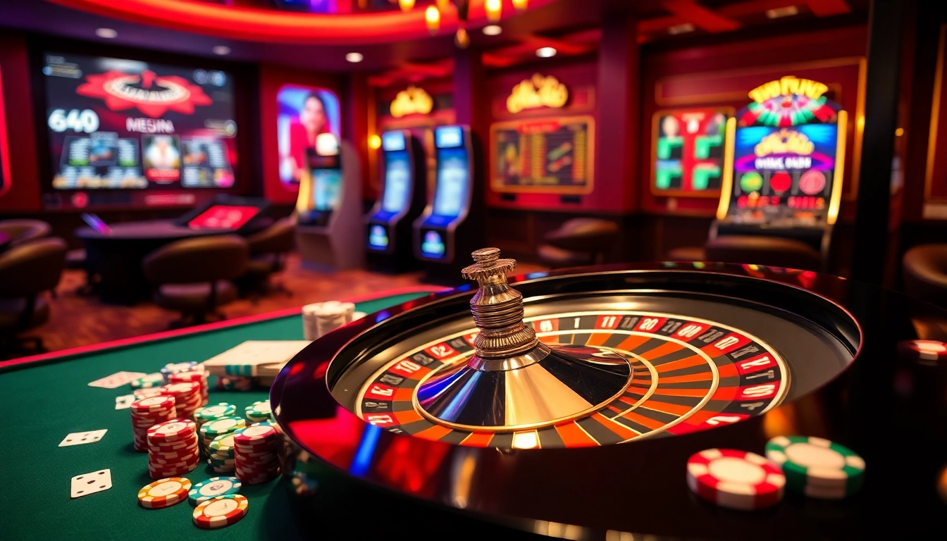 Players enjoying a thrilling session of nk 88 casino games at a vibrant gambling table.