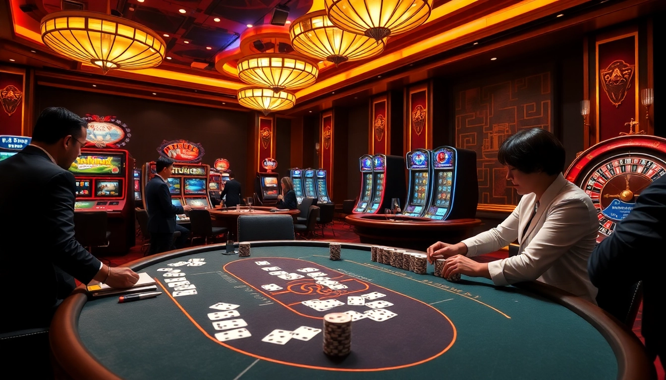 Experience top-tier betting strategies at luongson casino with expert gamblers at the table.